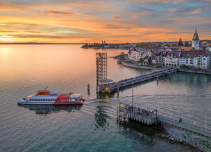 Constanze verlässt Hafen Friedrichshafen