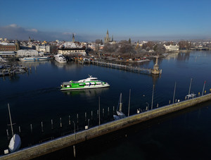 Fridolin im Hafen Konstanz