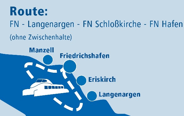Eine Rundfahrt mit dem Katamaran über den Bodensee Route der Katamaran Rundfahrt